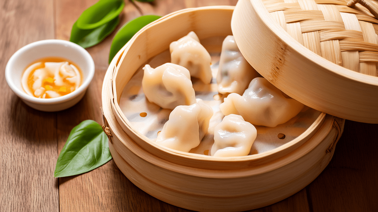 Bamboo steamer for Chinese steamed dishes